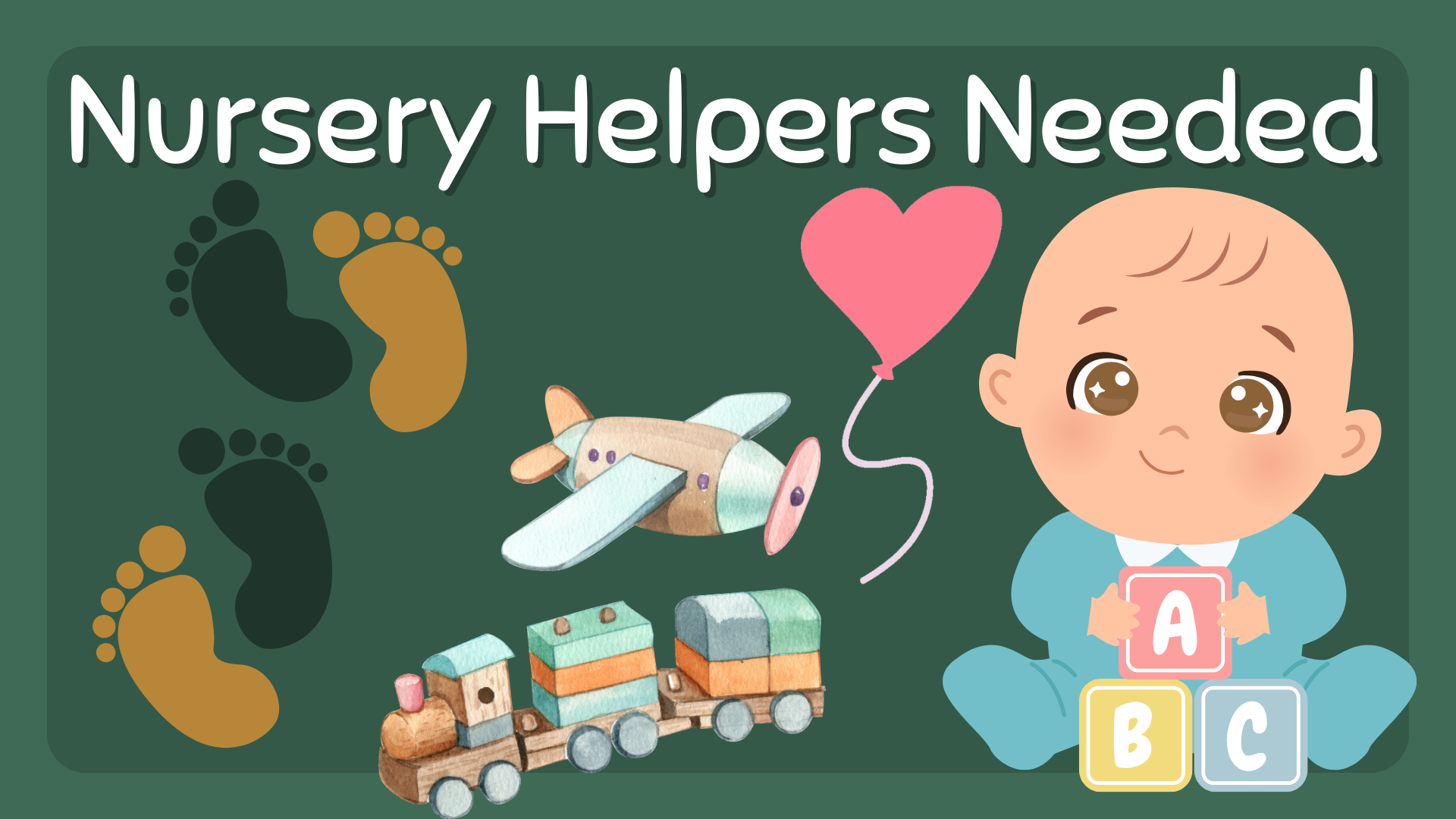 Image for Nursery Helpers Needed at Valley Christian Church